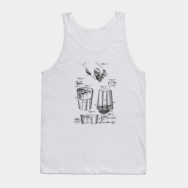 Liquid Strainer and Mixer Vintage Patent Hand Drawing Tank Top by TheYoungDesigns